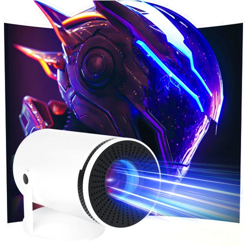 Qoosea Mini Projector 4K 1080P Portable Projector 180° Rotatable Android 12 Bluetooth 5.0 WiFi 6 Auto Keystone Outdoor Movie Projector Compatible with Phone Laptop
