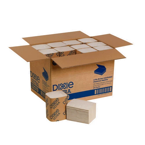 Georgia-Pacific Dixie Ultra Interfold 2-Ply Napkin Dispenser Refill (Previously EasyNap) By GP PRO (Georgia-Pacific),Brown,32019,250 Napkins Per Pack,24 Packs Per Case