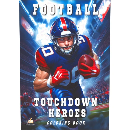 Mickey Müller Touchdown Heroes – The Ultimate Football Coloring Book for Kids Aged 8–12: Discover the Greatest NFL Stars in 53 Powerful Portraits – With Exciting Player Facts and Career Highlights!