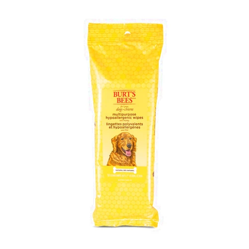 Burt's Bees for Pets Multipurpose Grooming Wipes - Puppy & Dog Wipes for All Purpose Cleaning & Grooming - Cruelty Free, 50 Ct Pet Wipes, Puppy Supplies