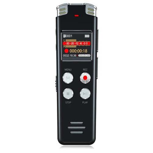 EVISTR 128GB Digital Voice Recorder with Playback: Voice Activated Recorder for Lectures Meetings Interviews - EVISTR Dictaphone Recording Device Tape Recorder Portable Mini, Audio Recorder with USB, MP3