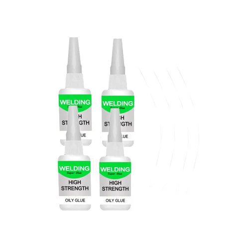 JeurLrok Wood & Parquet Adhesive, Welding High-Strength Oily Glue, Universal Super Glue Gel, Instant Bonding, Strong Adhesion, Repairs Last Long Time for Metal, Wood, Ceramics,Leather, Glass (Clear 4PC)