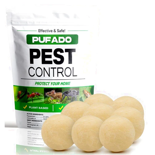 Duuous Jicsjwqm Pest Control Balls, Rodent Repellent, Mouse Repellent Indoor, Peppermint Mice to Repel Rats, Roach, Ant, Spider & Mosquito, RV Rat Deterrent, Mouse Control, Keep Mice Out for House-8 Packs
