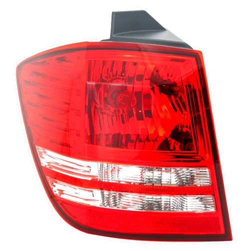 Garage-Pro Driver Side, Outer Tail Light Compatible with 2010-2020 Dodge Journey Halogen, With bulb(s), Clear & Red Lens, CAPA