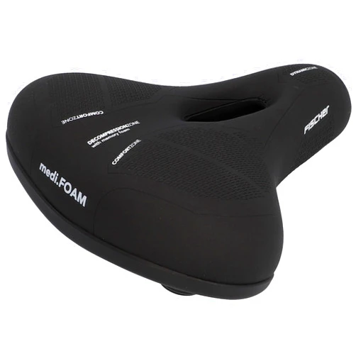 Fischer Sattel Memory Foam | Druckentlastung durch Schaumeinlage | City, Trekking und MTB