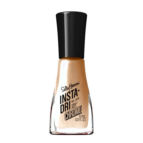 Sally Hansen Insta-Dri Nail Polish Chrome Top Coat | Quick Dry, Long Lasting, Streak-Free Shine, Opaque | Lustrous Gold | Metallic Gold Nail Polish