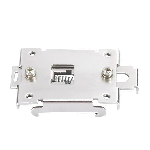 Fafeicy 1PCS DIN Rail Mounting Clip for 35MM Fixed Solid State Relay with Mounting Screws, Made of Stainless Steel, Chinese Standard, Scope of Application 35mm/1.4in