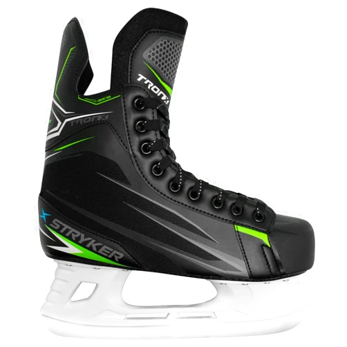 TronX Stryker Soft Boot Senior Men Boys Kids Ice Hockey Skates - All Adult and Junior Sizes - Great for Recreational Skating