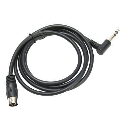 QANYEGN 90 Degree 6.35mm Male to MIDI Din 5 Pin Male Cable, Stereo Male Jack Stereo Audio Cable, Right Angle 6.35mm to MIDI Sound Connection Cable for Playing Instruments 4.9 ft