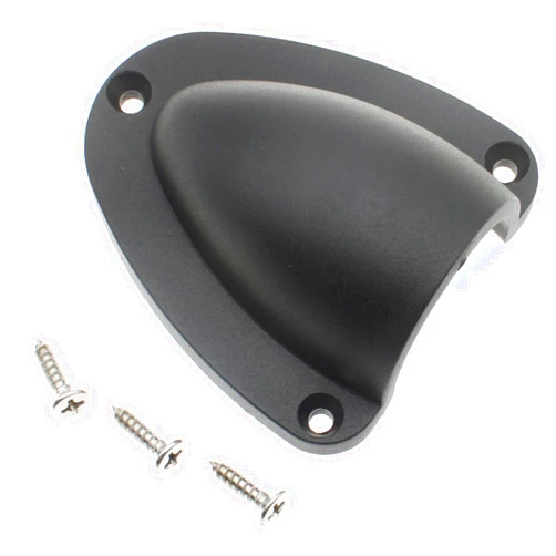 LBTODH 4 Pcs Cable Vent Cover Nylon Marine Clam Shell Vent Cover Boat Transducer Wiring Cover Clamshell Vent with Mounting Screws (2.5