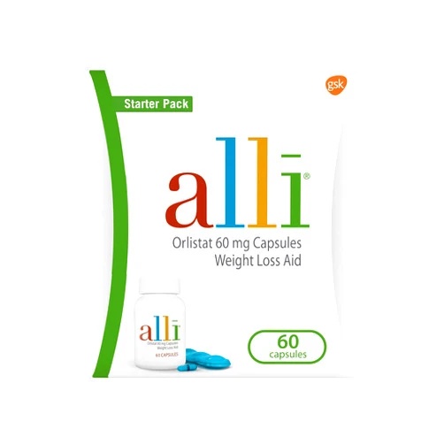 alli Weight Loss Aid Diet Pills, 60mg Starter Pack, 60 Count