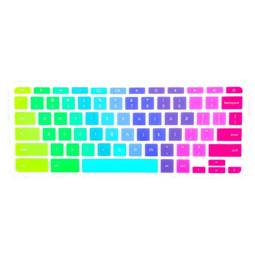 IKammo Keyboard Cover Skin Compatible Acer Chromebook R 11 CB5-132T CB3-131, Acer Chromebook R 13 CB5-312T,Acer Premium R11, Acer Chromebook 14 CB3-431 CP5-471,Acer Chromebook 15 CB3-531 CB5-571 C910,Rainbow