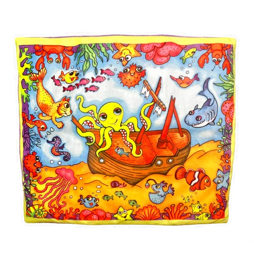 FUZZU Sweet Spot Kitty Carpet with Catnip | Cat Nip Carpet | Carpet for Cats (Shipwreck)