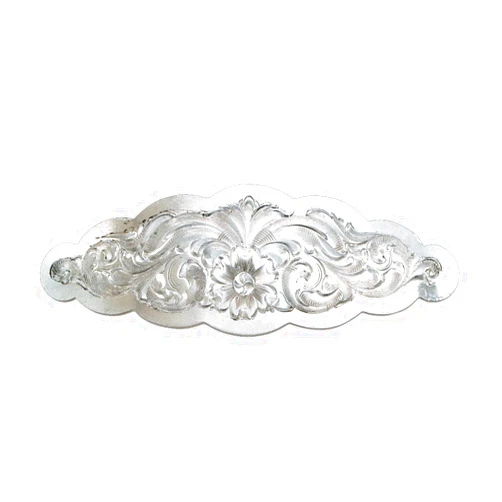 Montana Silversmiths Women's Small Scalloped Silver Barrette Silver One Size