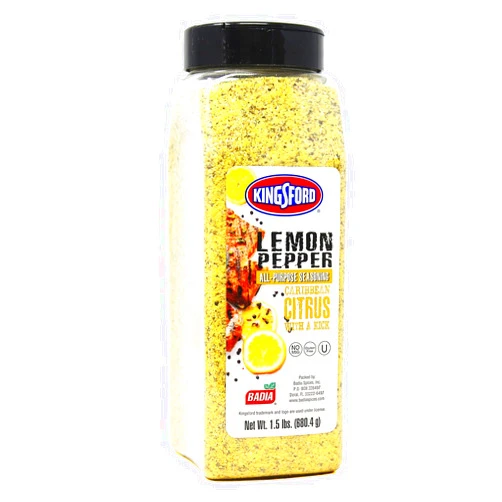 Badia Kingsford Lemon Pepper All-Purpose Seasoning, 1.5 Pound - Perfect for Grilling, Cooking, and Everyday Use