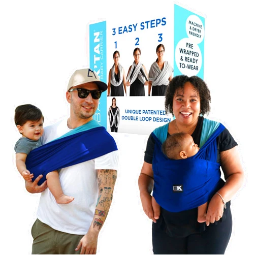 Baby K'tan Active Oasis Baby K'tan Baby Carrier Wrap: #1 Easy Pre-Wrapped Baby Sling Gift | Breathable Sport Blend | UVA/UVB Infant Sun Protection | Promotes Safe Hygiene | Newborn up to 35lb (See Size Chart)