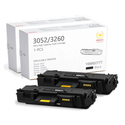LOVPAIN Phaser 3260/ Workcentre 3225 Black High Capacity Toner-Cartridge (3,500 Pages) - 106R02777: 2-Pack Compatible 106R02777 Toner Replacement for Xerox Phaser 3052 3260 WorkCentre 3215 3225 Printer
