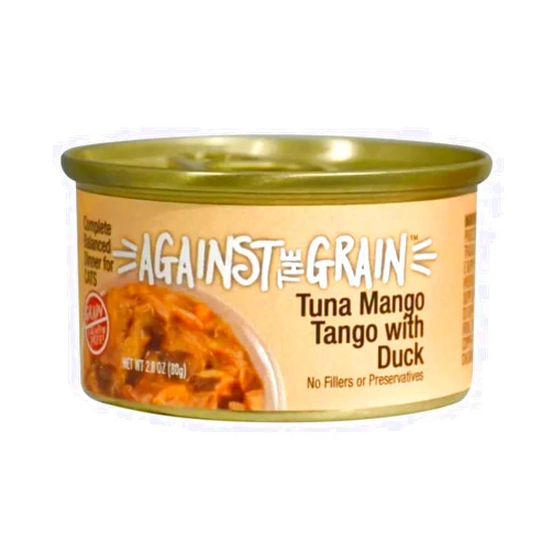 Evanger's Against The Grain Tuna Mango Tango with Duck Dinner for Cats - 24, 2.8 oz Cans