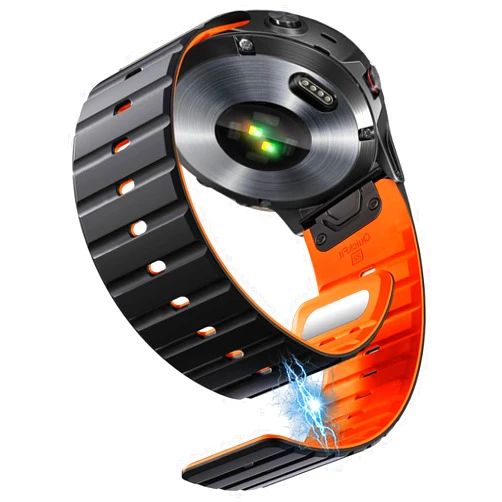 Ookids Strong Magnetic Sport Bands Compatible for Instinct 3/2/1/Fenix 8 51mm/Fenix 7X / Fenix 6X / Fenix 5X/Enduro 2, Quick Fit 22mm 26mm Silicone Wrist Strap for Fenix 8/7/6/5/Forerunner 935/945/Epix Gen 2