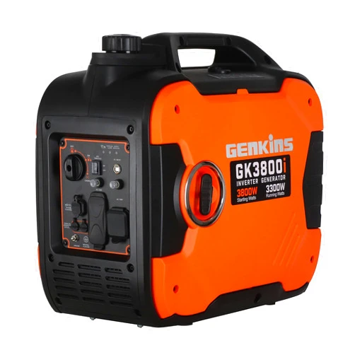 Genkins 3800 Watt Portable Inverter Generator Ultra Quiet RV Ready Emergency Home Back up Recreation etc Gas Powered EPA Compliant Ship to Puerto Rico