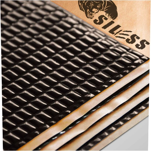 Siless Black 80 mil (2mm) 36 sqft Car Sound Deadening mat - Butyl Automotive Sound Deadener - Noise Insulation and Vibration Dampening Material (36 sqft)