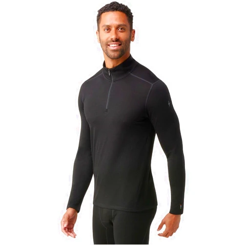 Smartwool Men's Classic All-Season Merino Wool Base Layer — Quarter Zip (Slim Fit)