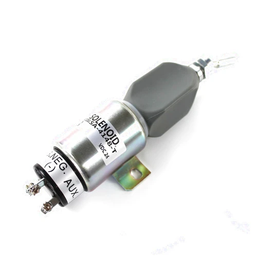 SINOCMP SA-4962-24 1751-24E7U1B1A SA-4148-T 24V Cut Off Stop Diesel Fuel Shut Solenoid for Volvo ZF Mitsubishi 6D24 Doosan Cummins Hyundai Parts