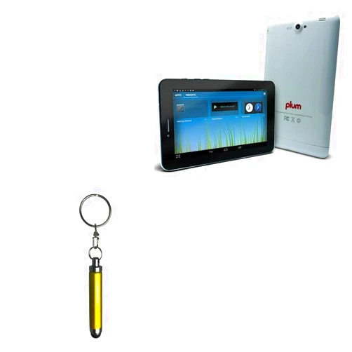 BoxWave Stylus Pen Compatible with Plum Z708 - Bullet Capacitive Stylus, Mini Stylus Pen with Keyring Loop - Bronze