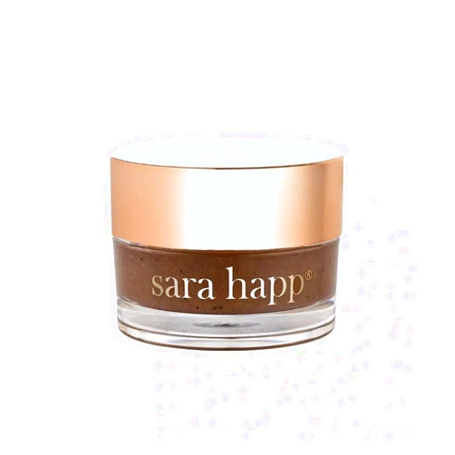 Sara Happ The Lip Scrub: Vanilla Bean Sugar Scrub for Dry Lips - Gently Exfoliate, Polish, and Revitalize Lips with Vitamin E and Jojoba & Grape Oils, Vegan, 0.5 oz.