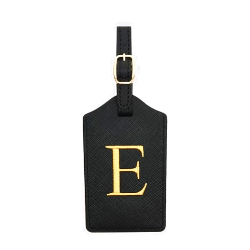 CHOIEO Luggage Tag PU Leather for Suitcase Baggage Handbag Travel Bag Label Suitcase Tag Suitcase Label Tag w. Name Card & Privacy Cover (E)