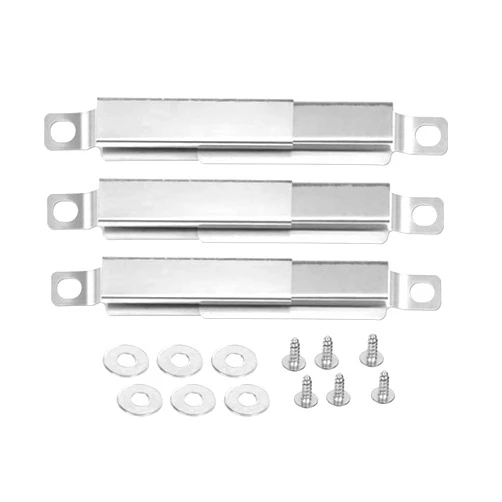 BBQ funland CT5592 (3-Pack) Universal Adjustable Stainless Steel Cross Over Tubes Replacement for Select Gas Grill Models by Kenmore, Charbroil and Others (Adjusts from 5 to 9.5 inch)