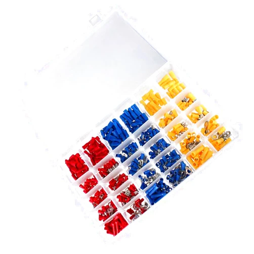 OFFSCH Cold-Pressed Terminals Kit with 480Pcs Assorted Crimp Terminals Waterproof Signal Line Connectors Box Cable End Connector