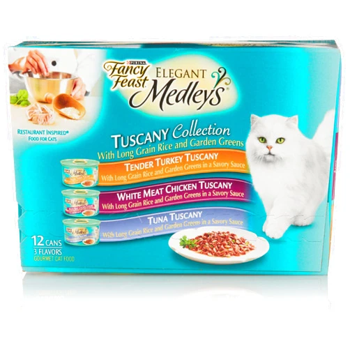 PURINA Fancy Feast Fancy Feast Elegant Medleys, Tuscany Collection 3-Flavor Variety Pack (12-pack; 3 oz each)