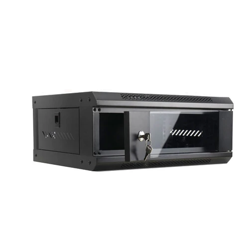 SUDEG 4U Server Rack Enclosure,Wall Mount Network Cabinet with Lock Door & 2 Keys,Wall Mounted Network Server Cabinet,Server Rack Cabinet Enclosure 550×400×210mm
