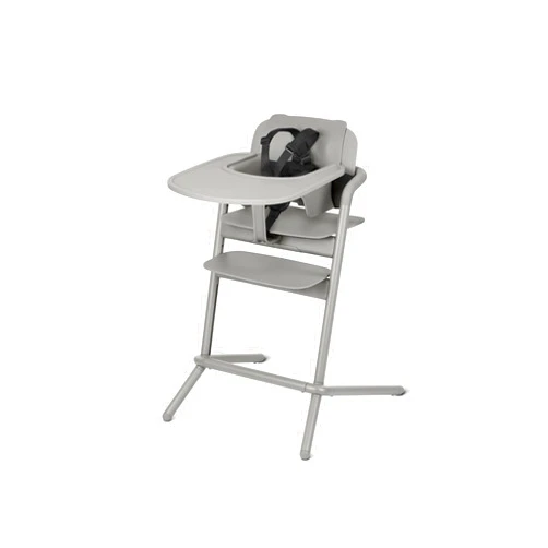 CYBEX LEMO 1.5 High Chair System, Grows with Child up to 209 lbs, One-Hand Height and Depth Adjustment, Anti-Tip Wheels Safety Feature, Storm Grey Storm Grey High Chair