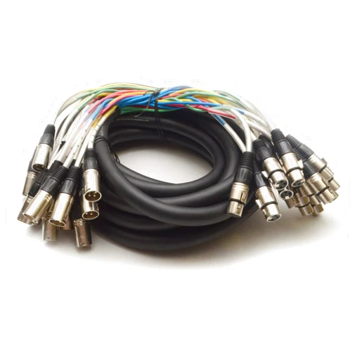 Seismic Audio - SARLX-16x25 - 16 Channel XLR Snake Cable - 25 Feet Long - Pro Audio Snake for Live Live, Recording, Studios, and Gigs - Patch, Amp, Mixer, Audio Interface 25'