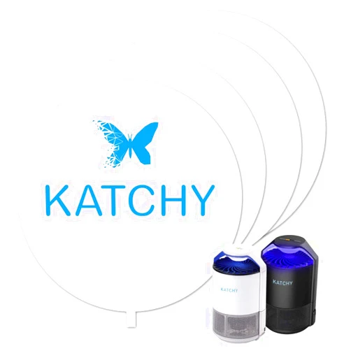 Katchy Original and Midnight Glue Board Refills (4 Pack) - Indoor Insect Trap Glue Board Refills for Mosquito, Gnat, Moth, Fruit Flies - Non-Zapper Traps for Buzz-Free Home