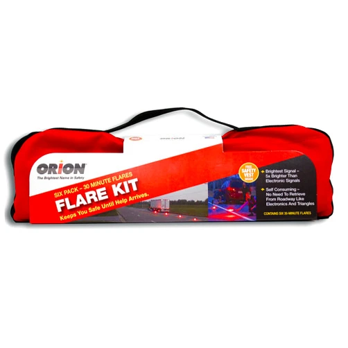 Orion Safety The Original Highway Flare Kit (6-Pack Emergency Flare Kit)