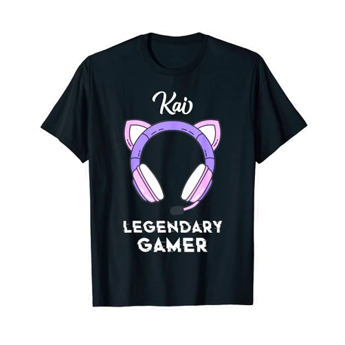 SukunTees Kai Name Gift Kai Name Gift - Personalized Legendary Gamer T-Shirt