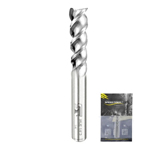 SPEED TIGER Carbide Square End Mill - 3 Flute - IAUE1/4