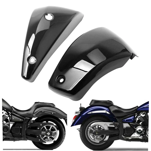 Yarmile Black Battery Side Cover Protection Guard Fairing Cover Compatible for Yamaha V Star 1300 XVS1300 2007-2017