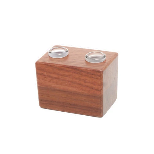 420 Trinkets Premium 2 Slide Holder - Handmade Bowl Display Stand - 18mm 14mm 10mm… (18mm, Walnut)