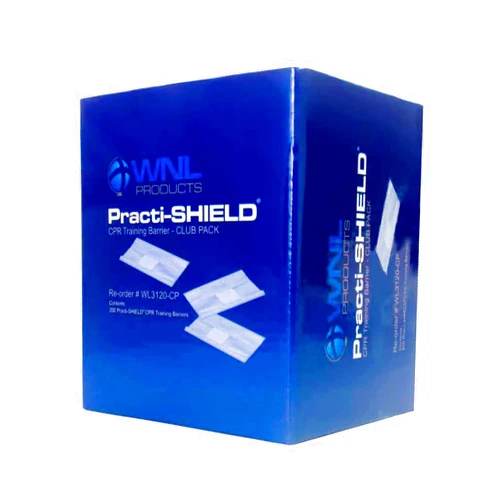 WNL Products WL3120CP CPR Practi-Shield Manikin Training Protector - 200 Shields