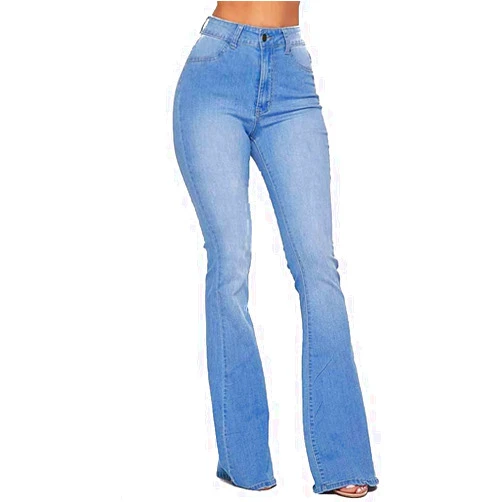 SOHO GLAM High Waisted Stretchy Bell Bottom Jeans