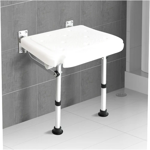 Eosprim Wall Mounted Shower Chair, Folding Shower Bench for Inside Shower, Shower Seat Adjustable, Fold Down Bath Seat-Bathroom Safety Stool, 350lb Shower Stool Collapsible for Senior Elderly Adults Disabled