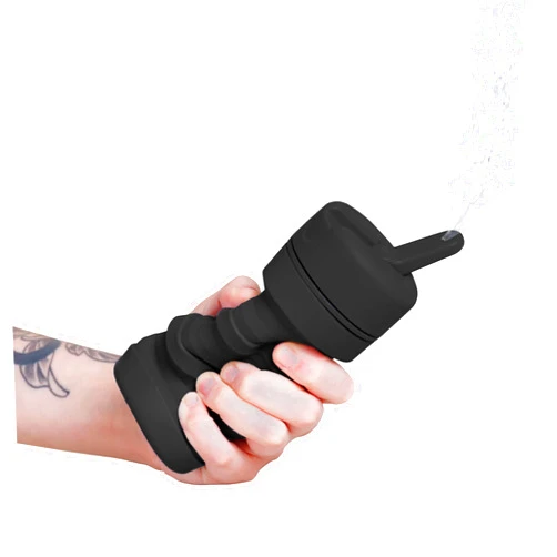 TUSHY Travel Bidet: Collapsible & Expandable for Discreet Portability | Refreshing Clean for Camping, Outdoors & Travel (Peri Bottle for Postpartum Care, Helps with Hemorrhoid Relief), Got2Go Onyx