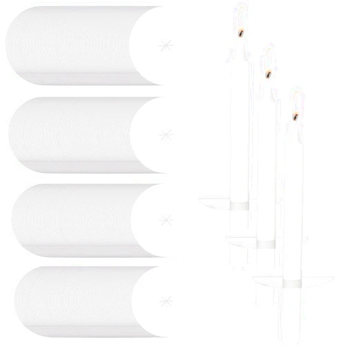 Yinkin 250 Pcs Church Candle Drip Protectors Paper Holders Bulk for Candlelight Service Kit for Devotional Vigil Church Service Memorial Shabbat Christmas Eve, 3.15 Inch