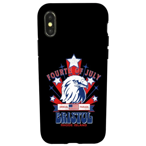 BizzyflyUSA iPhone X/XS Fourth of July Eagle Annual Parade Bristol Rhode Island Case