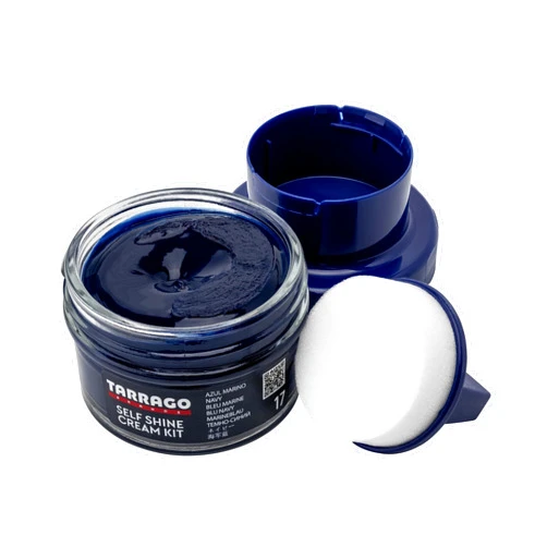 Tarrago Self Shine Shoe Polish with Applicator – Quick Shine Shoe Cream for Leather Boots and Shoes - 1.76 Fl. Oz