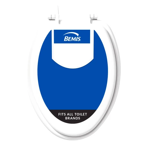 Bemis 1400TTA Economy Durable Wood Toilet Seat, Made in USA, Elongated, White